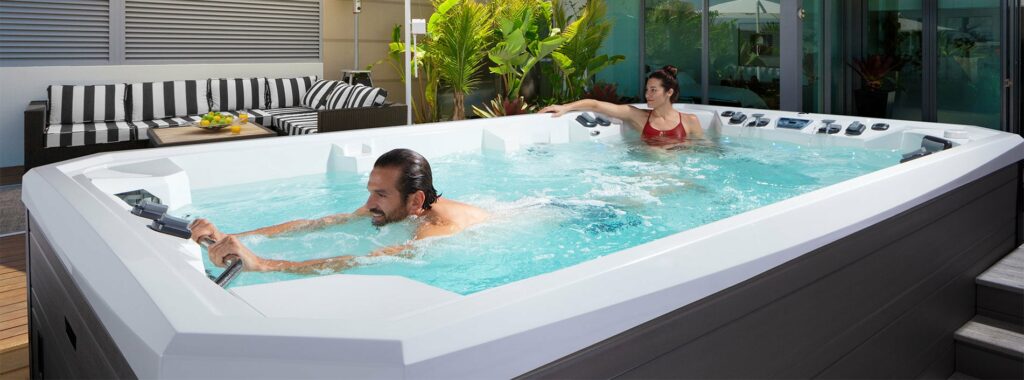 atv swim spa couple